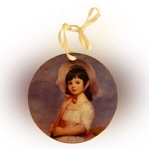 Limoges Miss Willoughby Vintage Plate -5.75x 5.75 Limoges plate France